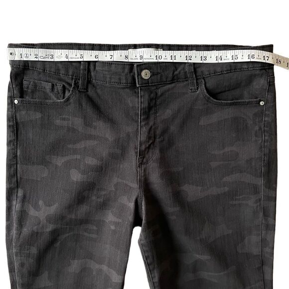 Social Standard By Sanctuary Black Camo Ankle Skinny Stretch Jeans Women’s Sz 14 - Picture 10 of 12